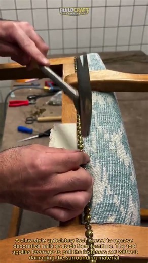 How Upholstery Tack Removal Works! Simple Leverage in Action for Furniture! #Upholstery #Tools #DIY