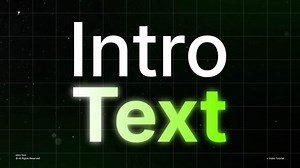 Intro Text | After Effects