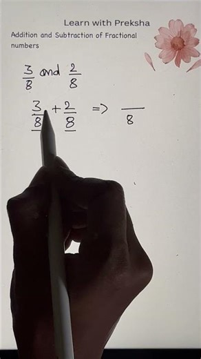 Addition of fractions step by step #grade5math #fractions #maths #additionoffractions #fractionhelp