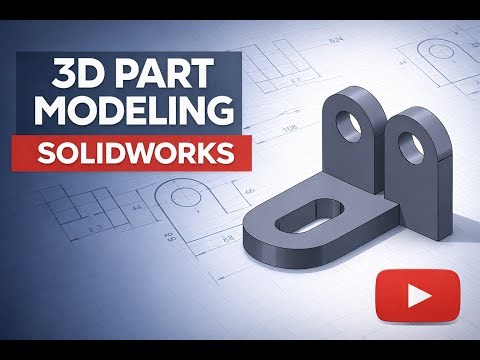 3D part modelling of simple component using Solidworks #mechanicalengineering #3dmodelling #design