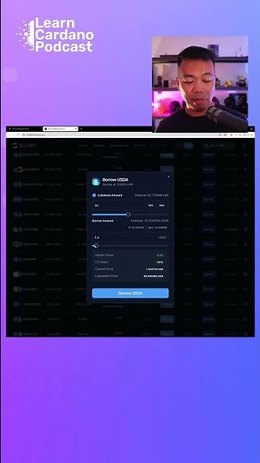 Borrow USD with ADA on Surf #crypto #cryptocurrency #cardano #defi