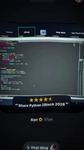 Học Python thôi mọi người dễ hiểu cực ai cần ới mình share cho học nè #28tech #python #IT