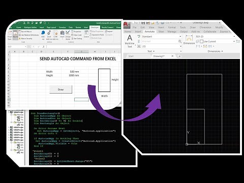 HOW TO SEND AUTOCAD COMMAND FROM EXCEL