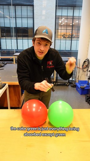 Will a green laser pop a green balloon or a red balloon?🤔 #science #physics #laser #interesting #puzzle