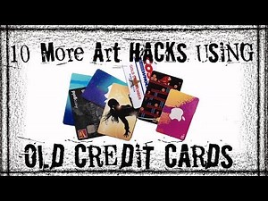 10 More Art/ Craft Hacks Using Old Credit Cards or Gift Cards