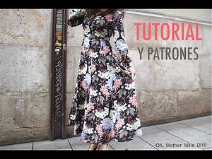 DIY Costura: Vestido largo de mujer (patrones gratis)