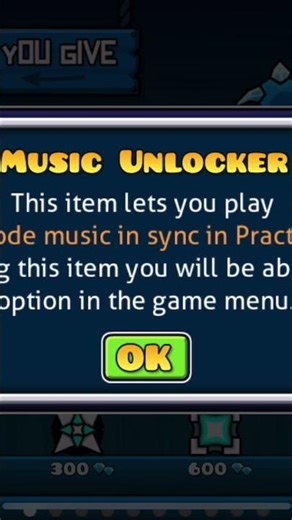 Buying The Music Unlocker #geometrydash #gd #games #unlock #diamond