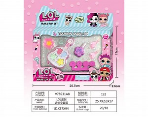 [Hot Item] Children's Surprise Makeup Gift Girl Makeup Mini Guitar Set Toy