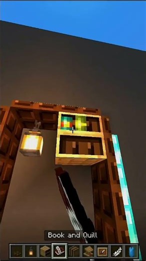 cozy Bookshelf 📚😍 #minecraft #shorts