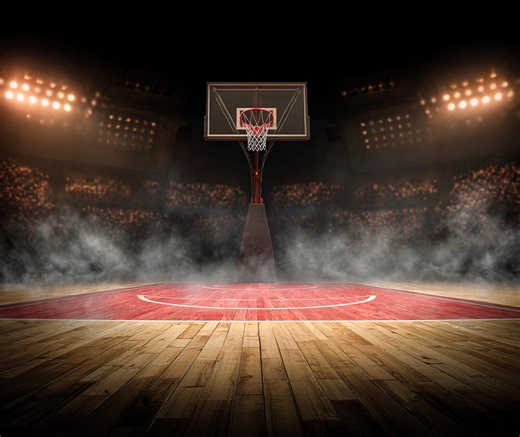 Basketball Court Backdrop Design for Posters and Mugs - Etsy