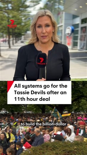 It is all systems go for the Tassie Devils after an 11th-hour deal was finalised late last night. The AFL's 19th team will officially enter the competition in 2028. #AFL #footy #TassieDevils #Tasmania | 7NEWS Melbourne