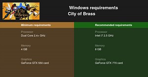 City of Brass System Requirements — Can I Run City of Brass on My PC?