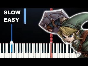Zelda Ocarina Of Time - Zeldas Lullaby (SLOW EASY PIANO TUTORIAL)