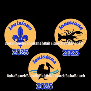 Louisiana Ornament Trio 2025 Christmas 3MF File for 3D Printing - Etsy Canada