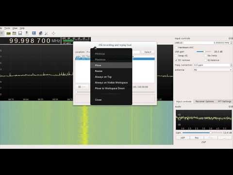 IQ recording file in GQRX with RTL-SDR