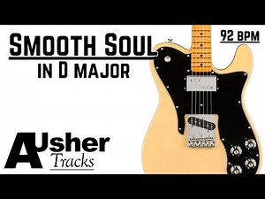 Smooth Soul Groove Guitar Backing Track Jam in D major