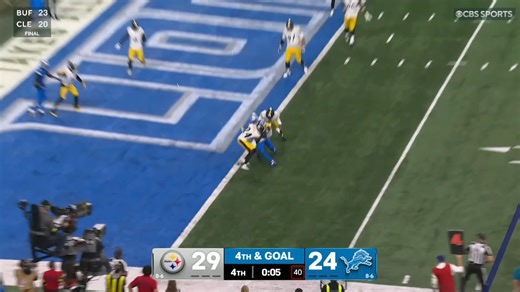 Gene Steratore on Instagram: "At the end of #PITvsDET, the ruling on the field was: A completed catch, a backwards lateral, and a touchdown by Detroit. There was a flag thrown for offensive pass interference. The clock was at 0:00 when the touchdown occurred and because the penalty was committed by the offense, the game is over and the touchdown does not count. Regarding forward progress: My personal opinion is that St. Brown’s progress stopped around 0:02. If it would have been ruled that way,