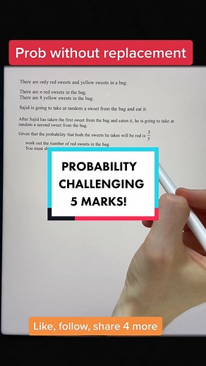 Solving Probability Problems with Algebra