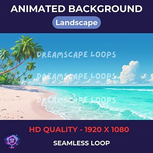 Tropical Beach Loop Video Background: Calming Ocean View (HD Digital Download) - Etsy Australia