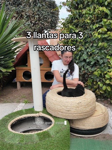 YA ESTAN LISTOS LOS 3 RASCADORES! estos rascadores los colocamos en diferentes jardines, así mis vecinas también tendrán un espacio para todos los michis visitantes o de Jardín qué descansan en nuestras casas. ✨💖🐱#rascadoresparagatos #rascador #cats #cosasparagatos #gatitos