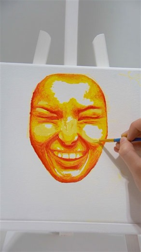Make sure to keep the darkest shades pure red for the best effect #arttutorial #painting
