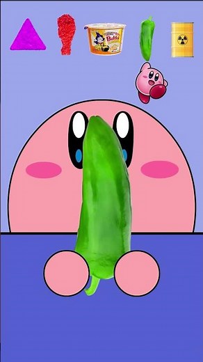 Kirby Animation - Eating Spicy Food Challenge!? 🥵
