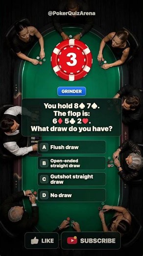 Don't lose chips on this basic draw! #poker #texasheldem