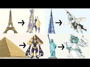 Top 20 Famous Buildings in the World as Legendary Pokémon Evolutions | Max S Animation