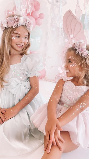 Precious sisters looking so gorgeous in our stunning Mermaid Collection 🪸🧜🏼‍♀️🐚✨ https://arabellaandrose.com.au/collections/special-occasion-dresses | Arabella And Rose