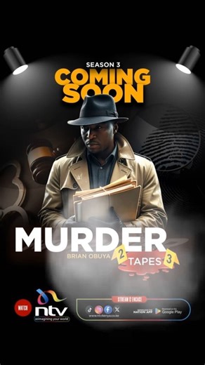 Enjoy your holiday festivities and stay safe, good people… spread the love and cheer. Shortly after the calendar flips over, #MurderTapesNTV will be back on your screens with Season 3, on @ntvkenya. And still, as Brian Obuya says, the truth is buried in the evidence. | NTV Kenya