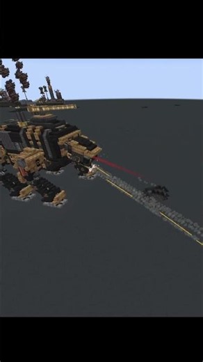 Factory Strider in Create Aeronautics - Brass Legion Appropriator Mech