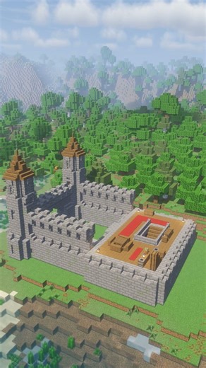 Stone Brick Castle #minecraft #shorts