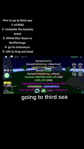 Blox Fruit: How to Reach the Third Sea Easily