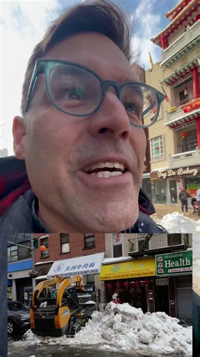 Mini dozer from central Pennsylvania came out to NYC Wed, made short work of the big snowfall.