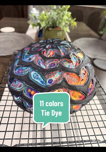 Tiedye Sourdough Bread: How the Dough Looks Inside