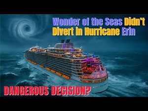 MASSIVE Cruise Ship vs Category 5 Hurricane - Wonder of the Seas REFUSES to Change Course!