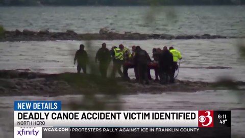 Police ID victim in fatal Lake Champlain canoe accident