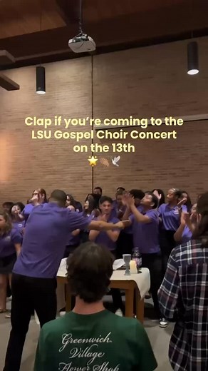 Who is clapping with us this Thursday? 👏👏👏👏👏👏 | LSU Choral Music