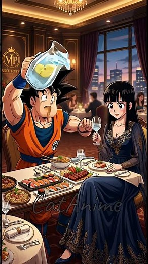 Goku and Chi-Chi had a date at a VIP restaurant, Dragon Ball Fan Animation