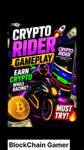 Crypto Rider Gameplay 🚀 Earn Crypto While Racing? | Mobile Game Review #crypto #shorts