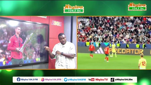 28K views · 1.1K reactions | CR7 IS THE GOAT! Fiifi Manfred explains why Portugal's Nations League win over Spain cements Ronaldo's legacy #PowerSports | Nhyira 104.5 FM | Facebook