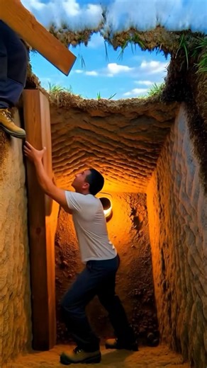 I Built a Hidden Survival Bunker Under Snow (Full Timelapse) #buildvisionai