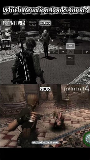 Ashley's Reaction to Leon's Eggs | RE4 Original vs RE4 Remake #shorts #re4 #re4remake