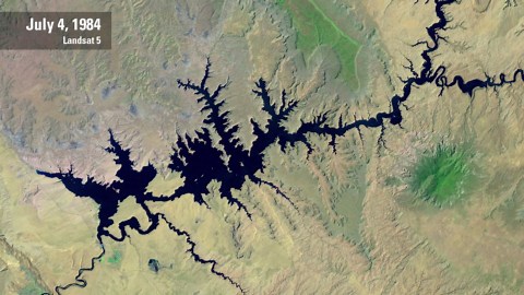 Stunning before and after of America’s megadrought
