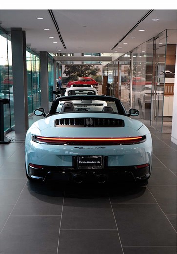 Porsche perfection in Meissen Blue; the Porsche 911 Carrera 4 GTS. 👀 📍 Porsche Woodland Hills @Porsche @Porsche USA #porsche #porsche911 #911carreragts