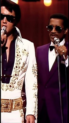 Elvis & Sammy Davis Jr. — When Legends Shared the Spotlight 👑🎤 #ElvisPresley #SammyDavisJr