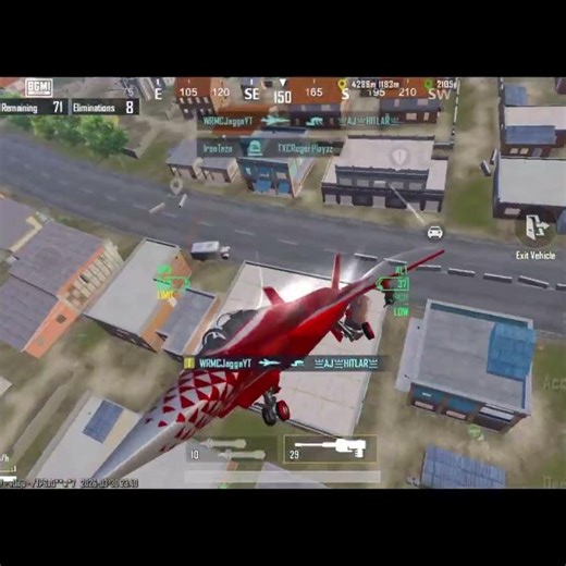 Fighter jet vs Flare Drop #BGMI #FighterJet #PayloadMode