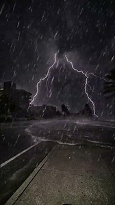 🌊 DANGER: Ocean Surge Meets Lightning! #lightning #thunderstorm #shorts