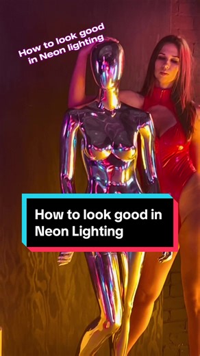 Neon lights can produce some of the most flattering and visually dynamic photos but there are a few things you have to keep in mind to get “the shot” 1. Don’t use any additional lighting and block out all natural light coming in. This lets the neon shine and gives you those saturated colours that you want. 2. The clothing or lack there of, makes the shot. I love utilizing shiny clothes like latex or even something reflective to play with the light and really accentuate the human body under neon 