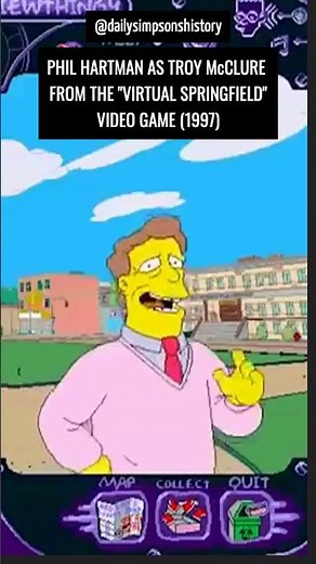 Phil Hartman as Troy McClure in "Virtual Springfield" (1997) #thesimpsons #simpsons #videogames